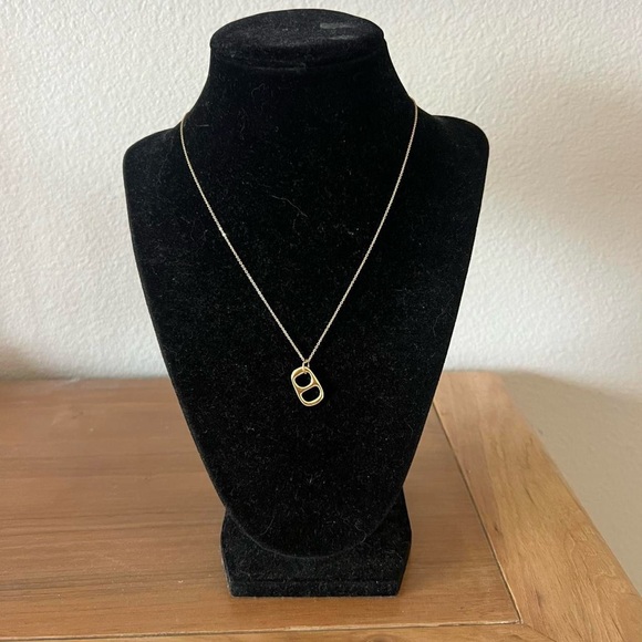 24k Gold Filled Mini Sofa Tab Pendant Necklace - Picture 3 of 5